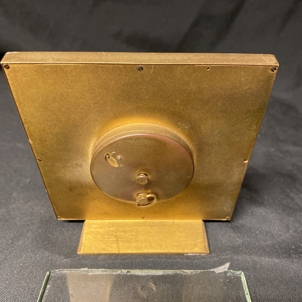 Luxor 8 Day Clock Swiss Made mid century 16 jewels needs repair -(1732)