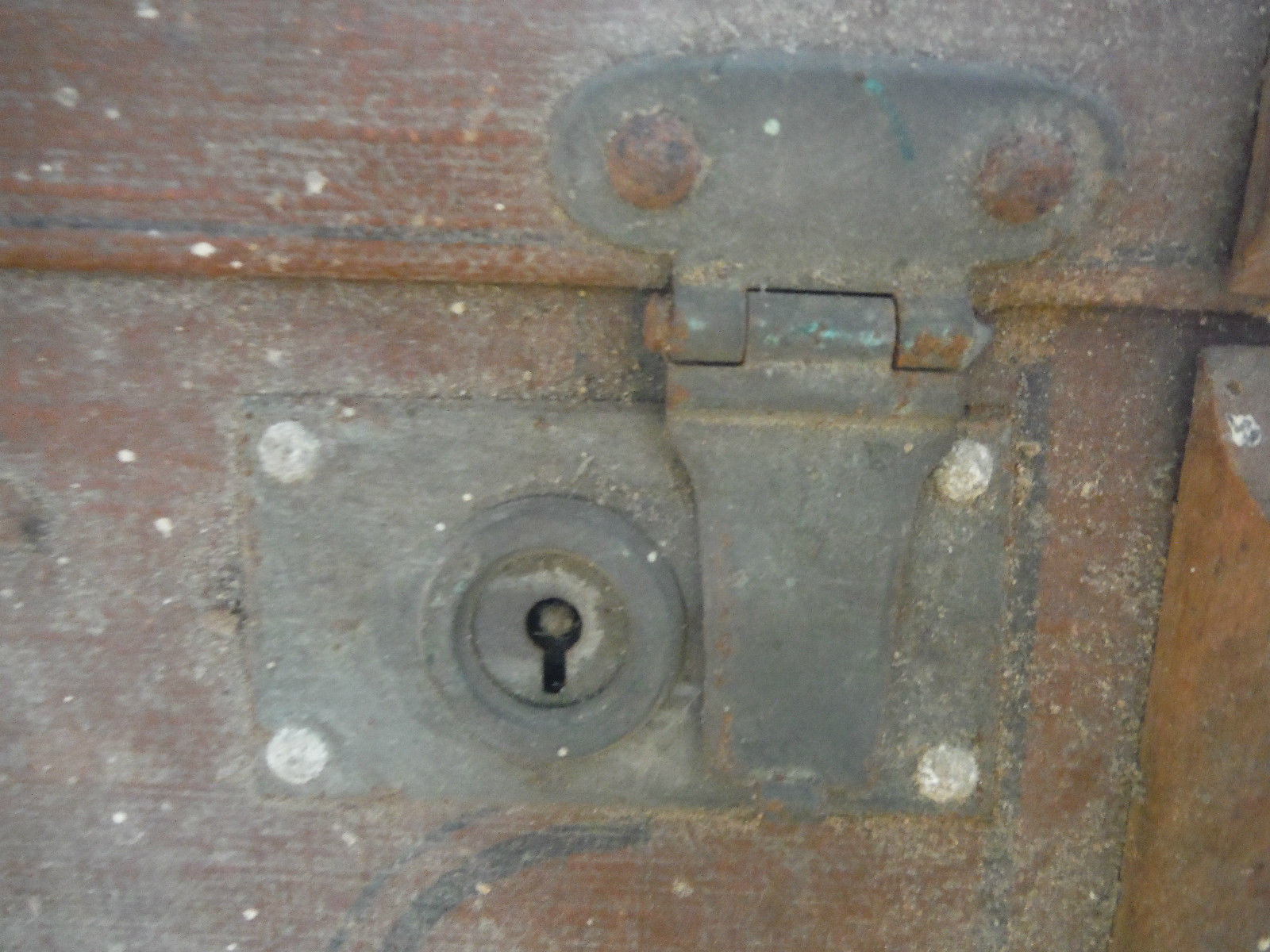 Vintage Luggage Trunk - Original - Garantiert Echt Rohrplatten 1900's (777)