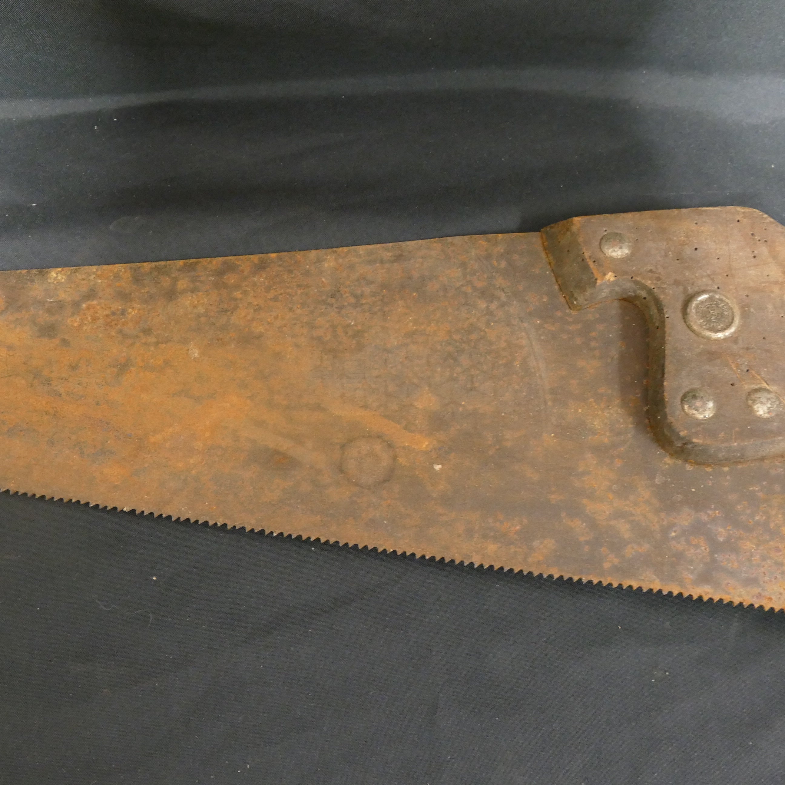 Antique Spear and Jackson saw 68cm with metal Blade Carpenters - (9296)