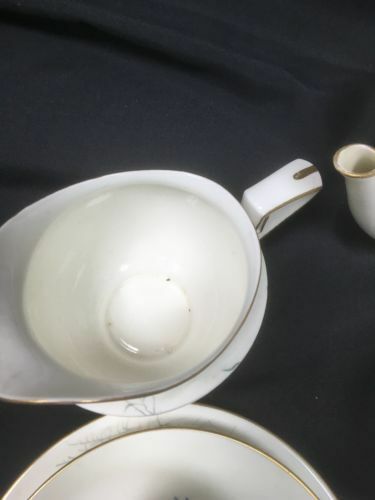 Royal Worcester SEDGLEY signed china RARE Art Deco 1923 - Teapot cups etc (2763)