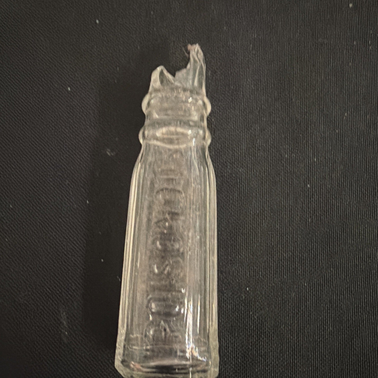 Antique Poisonous Ammonia Poison Bottle Vile 7.5cm - (1880)