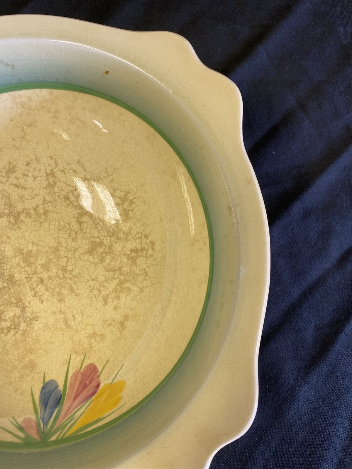 Clarice Claiff Crocus Design Newport Pottery - Serving Bowl 25cm - (7661)