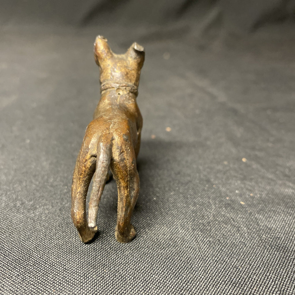 Brass Dog Alsation German Made in Germany Well Made 6cm - (1752)