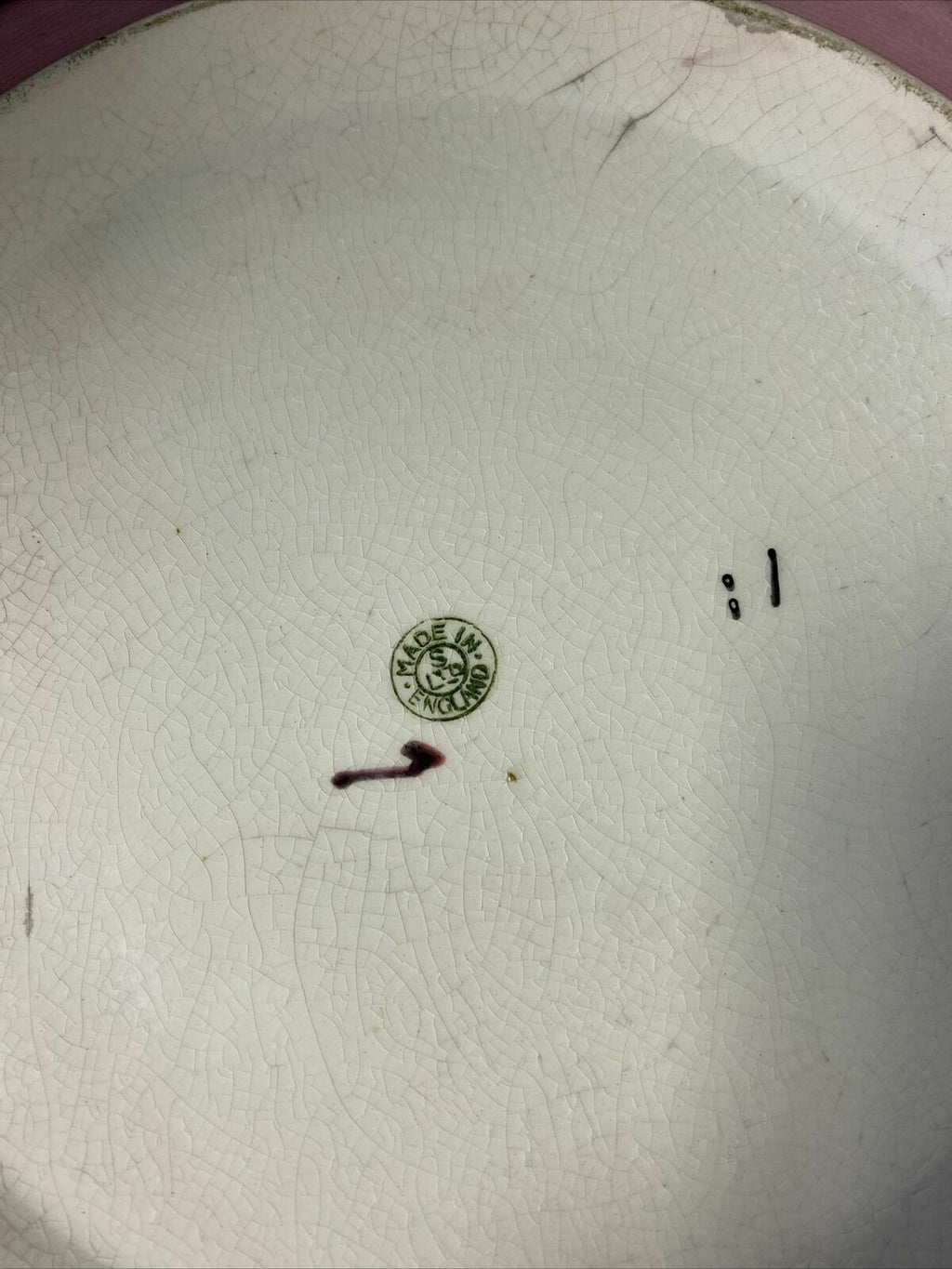 Swinnertons 1930's Very Large pottery bowl Pink 41cm Very Rare Bowl - (8122)