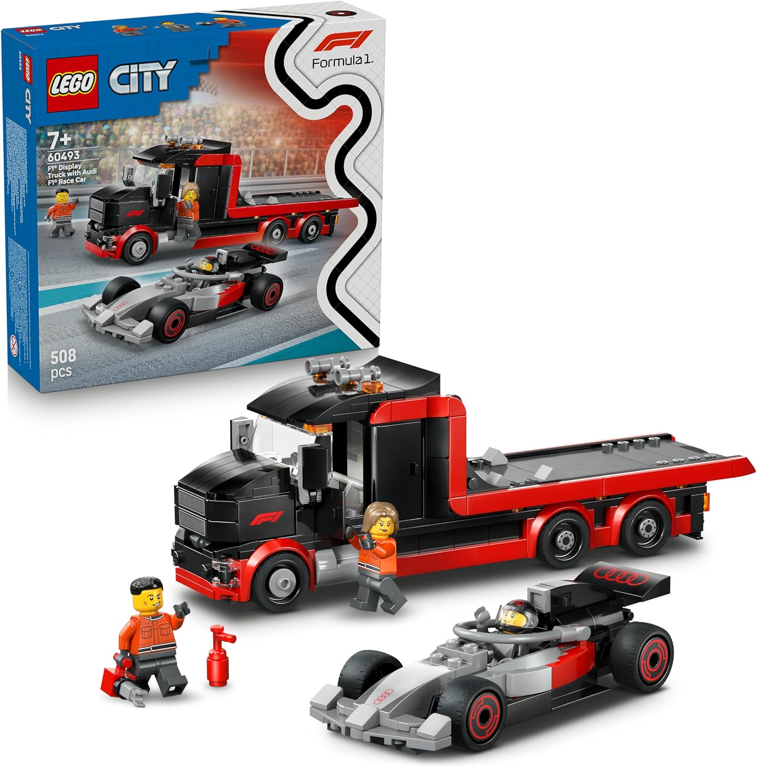 LEGO City Formula 1 - F1 Display Truck with Audi F1 Race Car - 60493