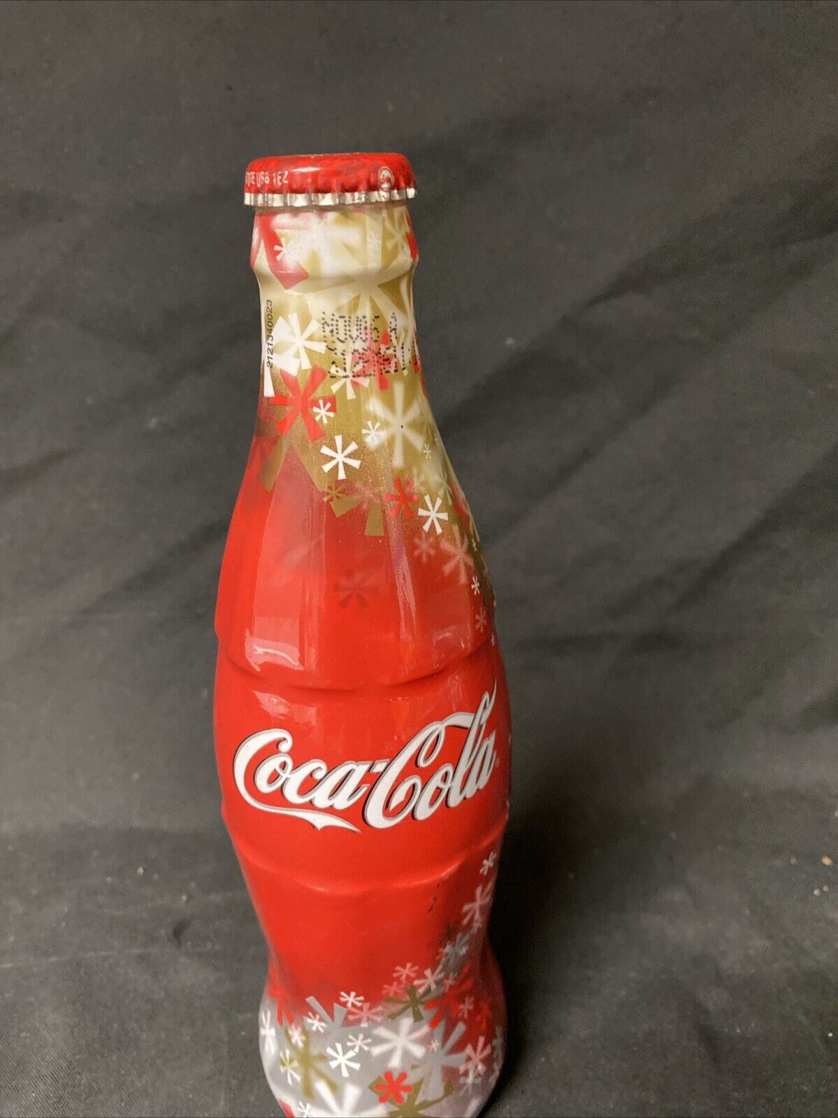 Coca Cola Limited Edition Christmas 2005 Wrapped Coke Bottle - (5522)