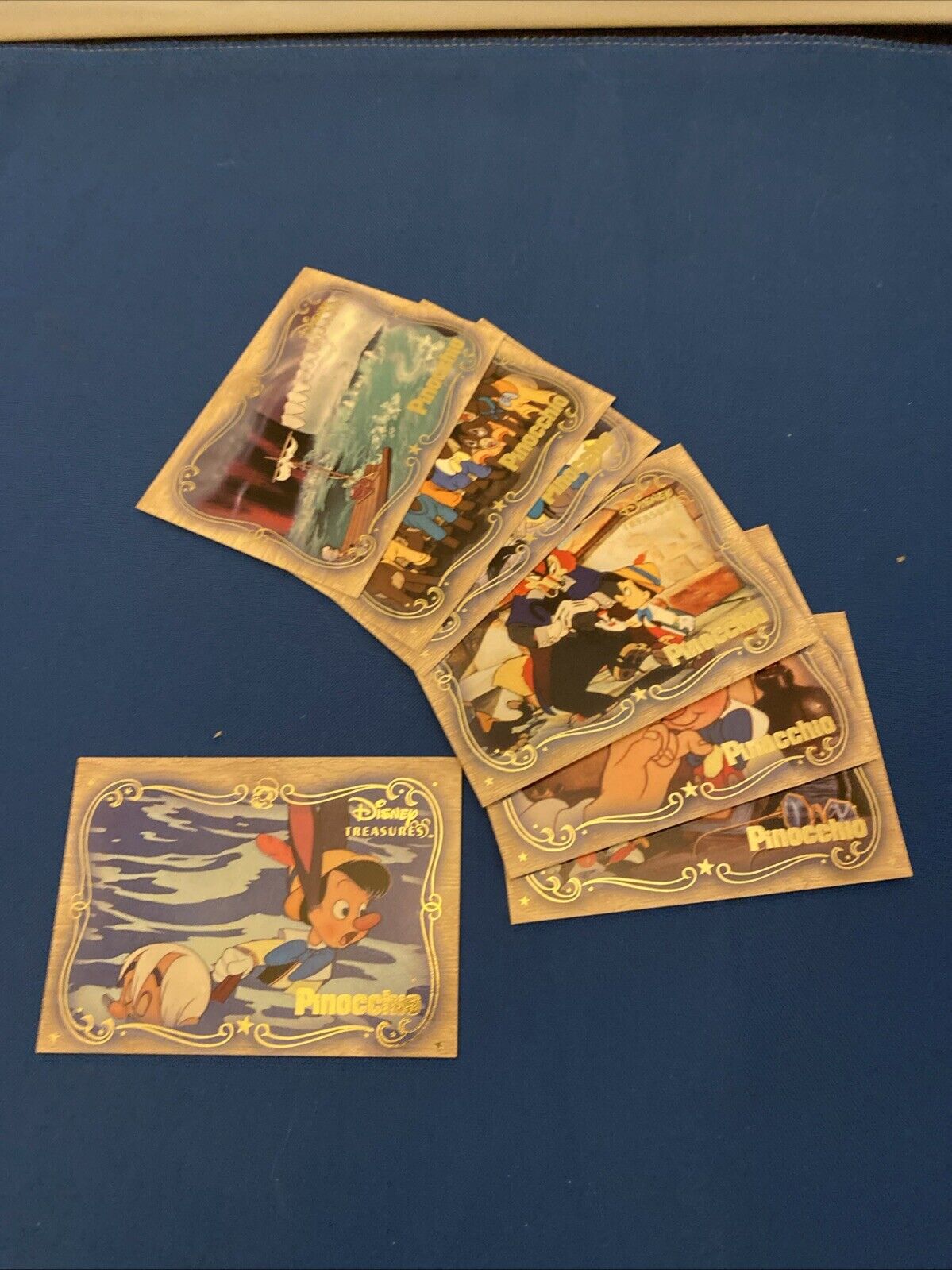 Upper Deck 2003 Disney Treasures Pinocchio x7 out of 10 Trading Cards (5768