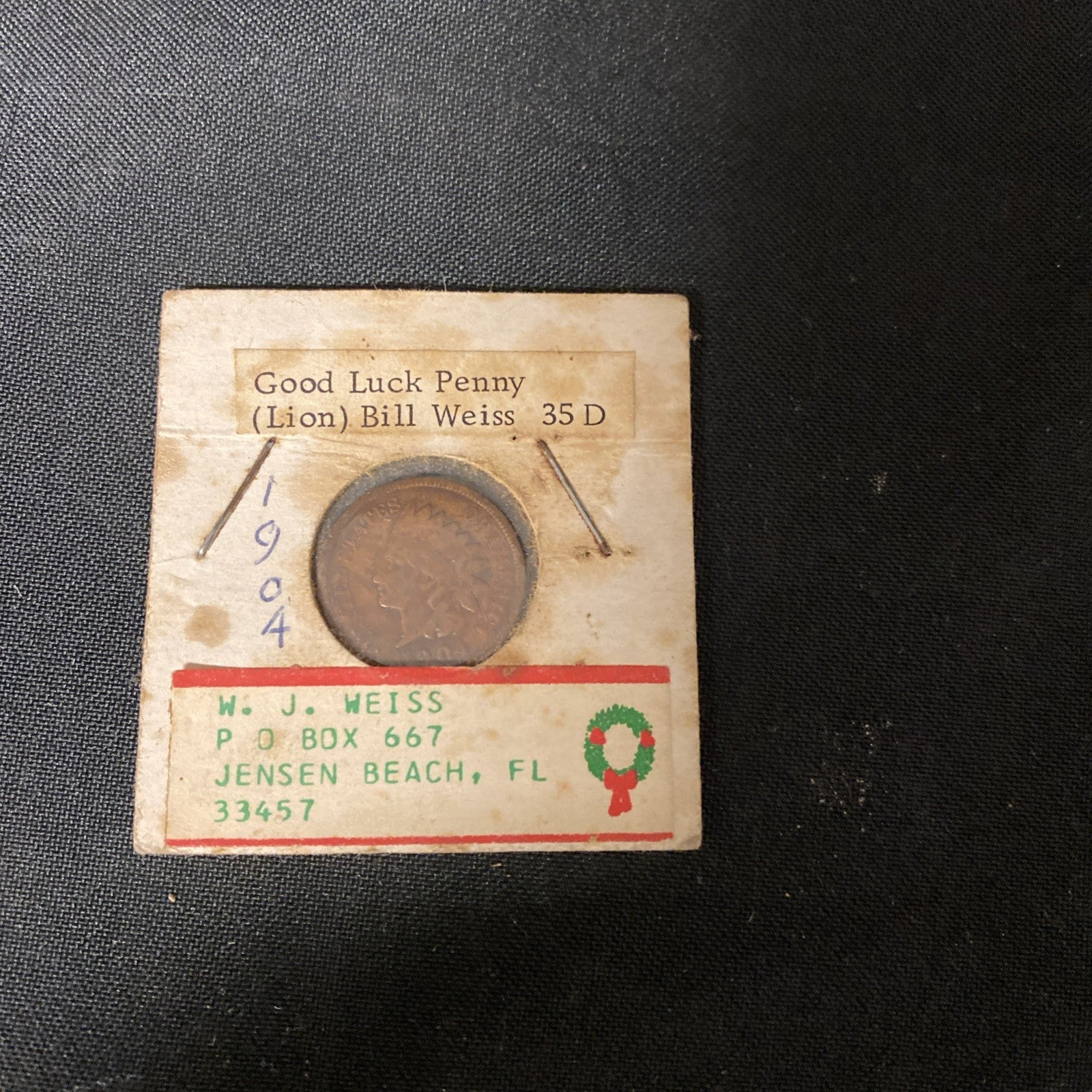 United States of America One Cent Coin 1904 Indian Liberty Head - (1708)