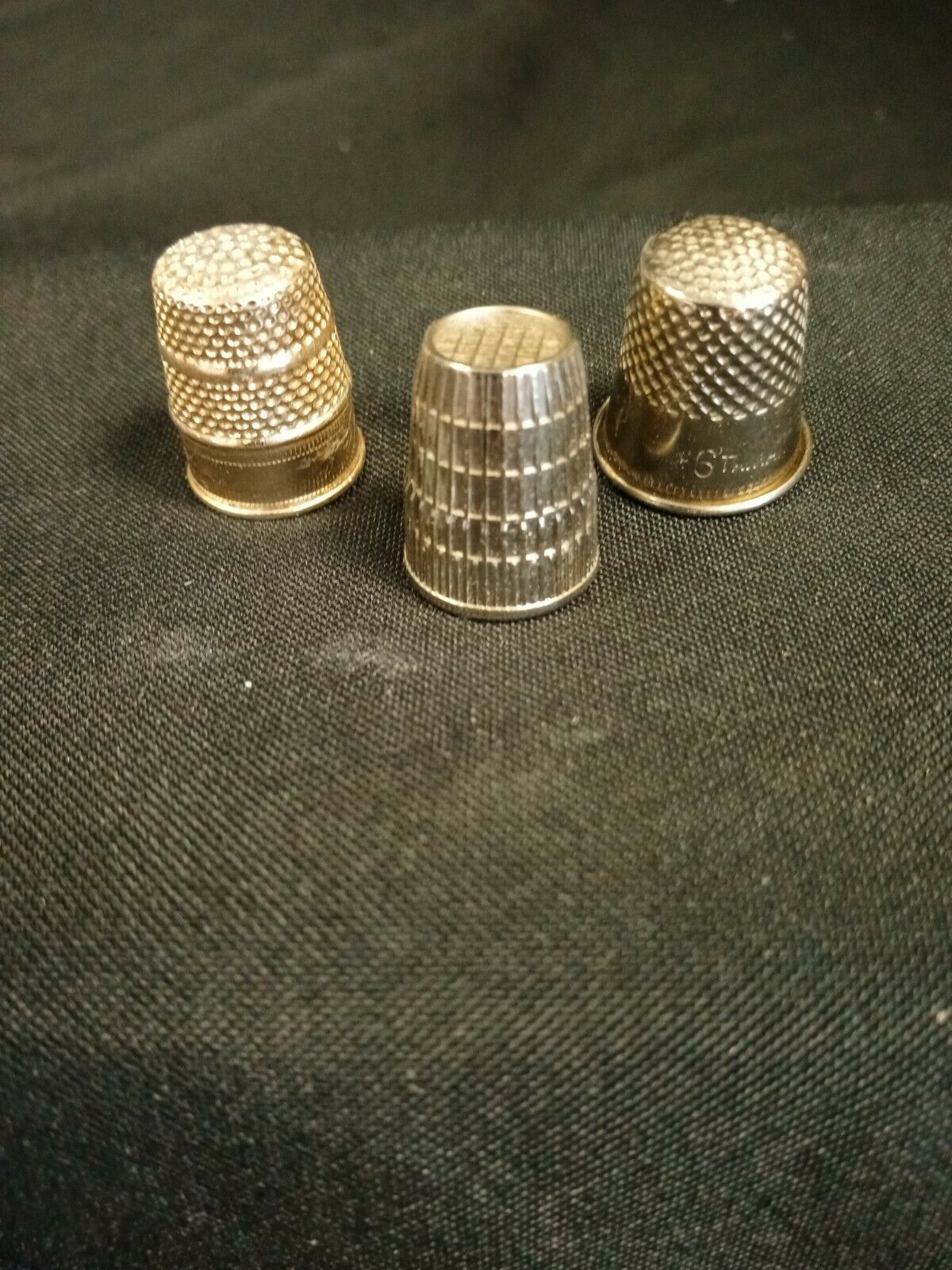 Antique Thimble made in West Germany Stamped inside #3 W. Germany 14mm -(7933)