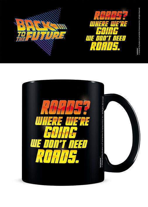 MUG Boxed Ceramic - MOVIE - Back To The Future We Don't Need Roads