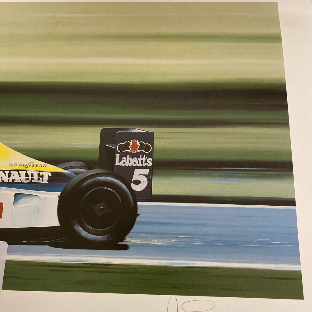 Flying Colours - Ivan Berryman Ltd Ed /500 print 1991 F1 Nigel Mansell Williams