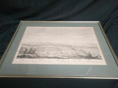 John Slezer 1810 Engraving The Prospect of the Town of Hamilton - (7016)