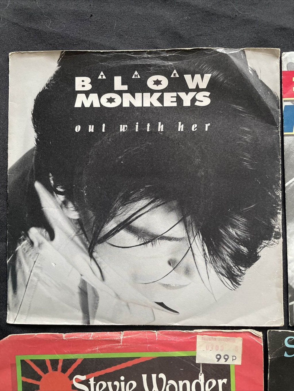 Vinyl Records 7" Singles 5 x 1980's Stevie Wonder & The Blow Monkeys - 9430