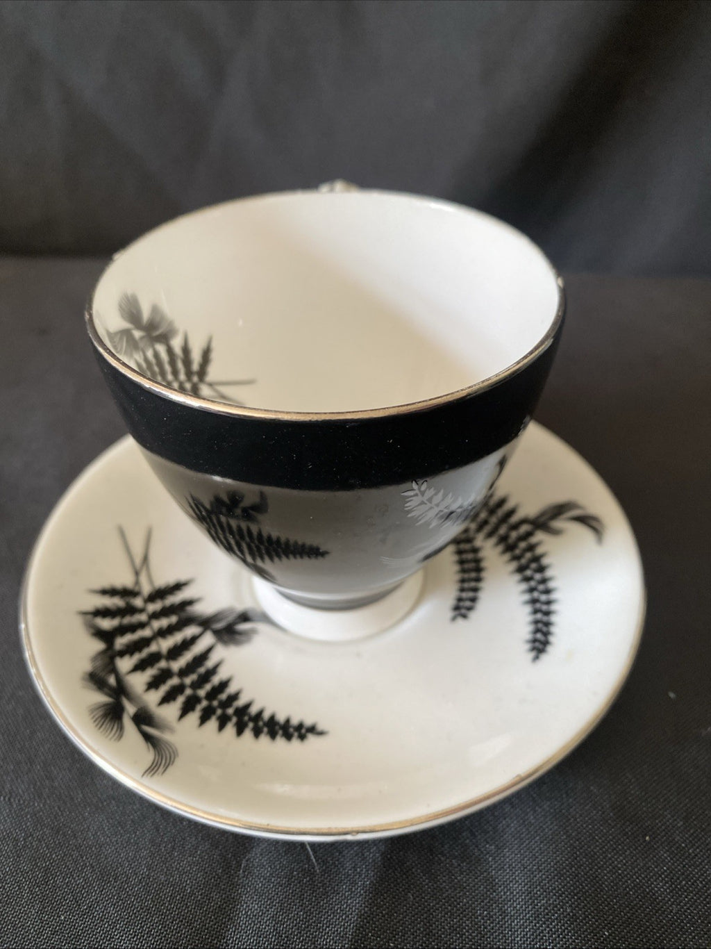 Royal Albert Night & Day Coffee Cup & Saucer Excellent Cond - (5724)