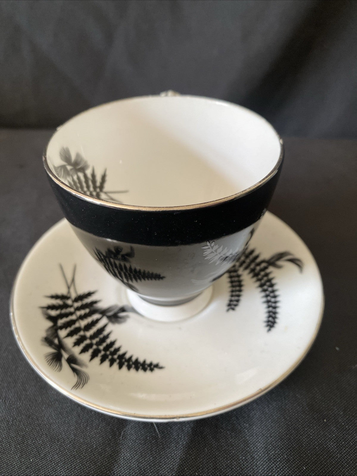 Royal Albert Night & Day Coffee Cup & Saucer Excellent Cond - (5724)
