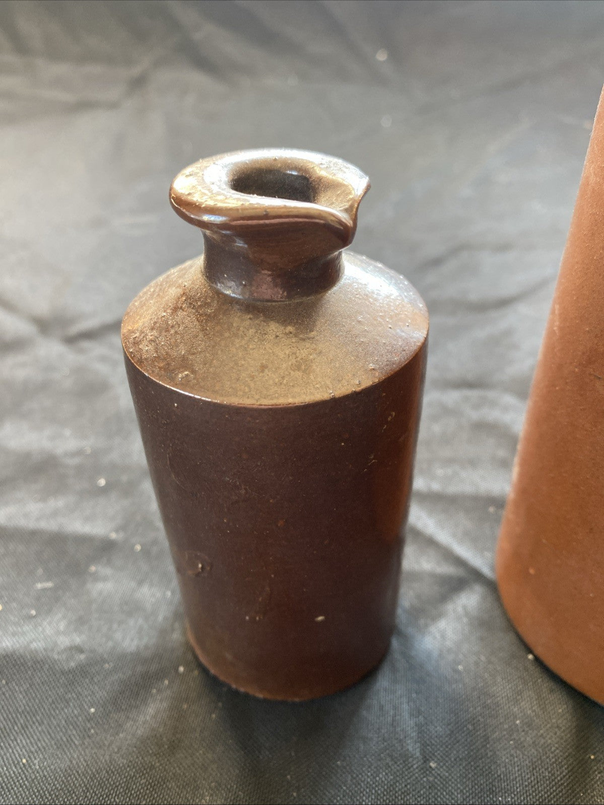 Pair of Salt Glaze Stoneware Bottles Lovatt & Lovatt Notts Langley Mill - (1003)