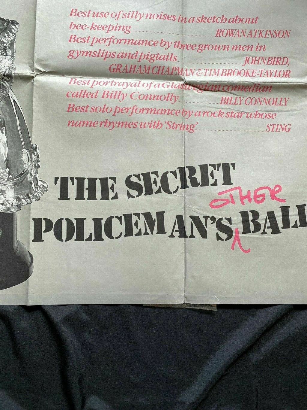 ORIGINAL UK QUAD POSTER - The Secret Policeman's Other Ball 1982 30 x40" (6589)