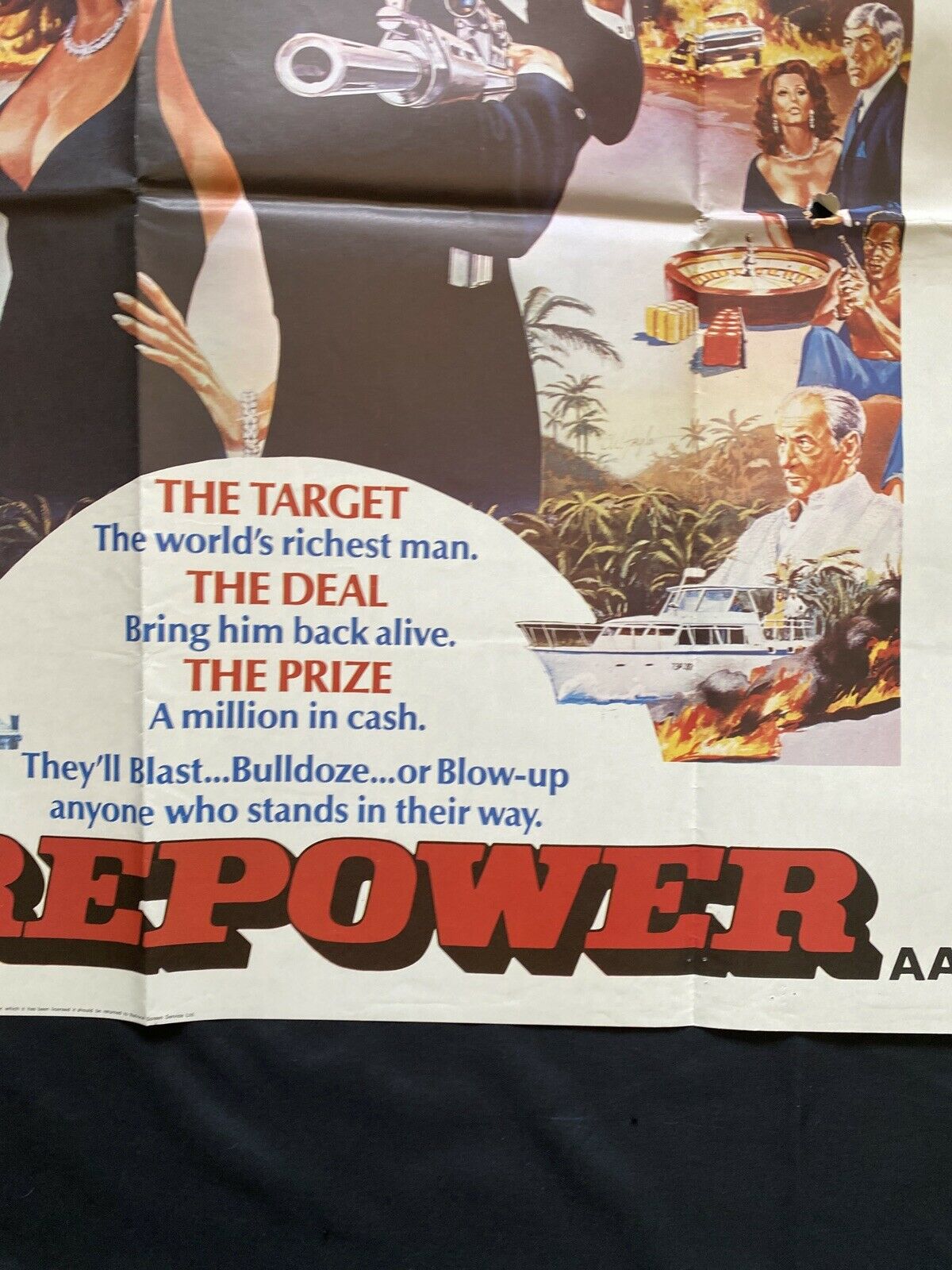 ORIGINAL UK QUAD POSTER - Firepower - 1979 - 30" x 40" - (6555)