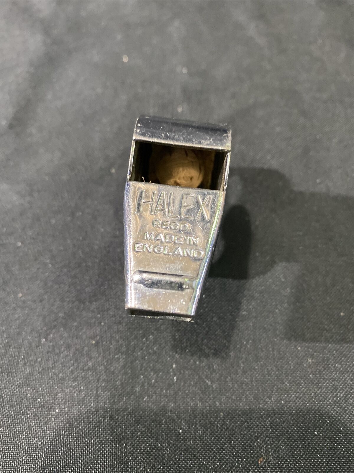 Vintage Halex Sports Whistle with cork ball rare item Made in England - (8480)