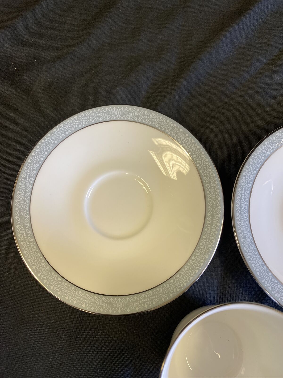 Royal Doulton ETUDE H5003  Two saucers and One Tea cup Nice condition - (7652)