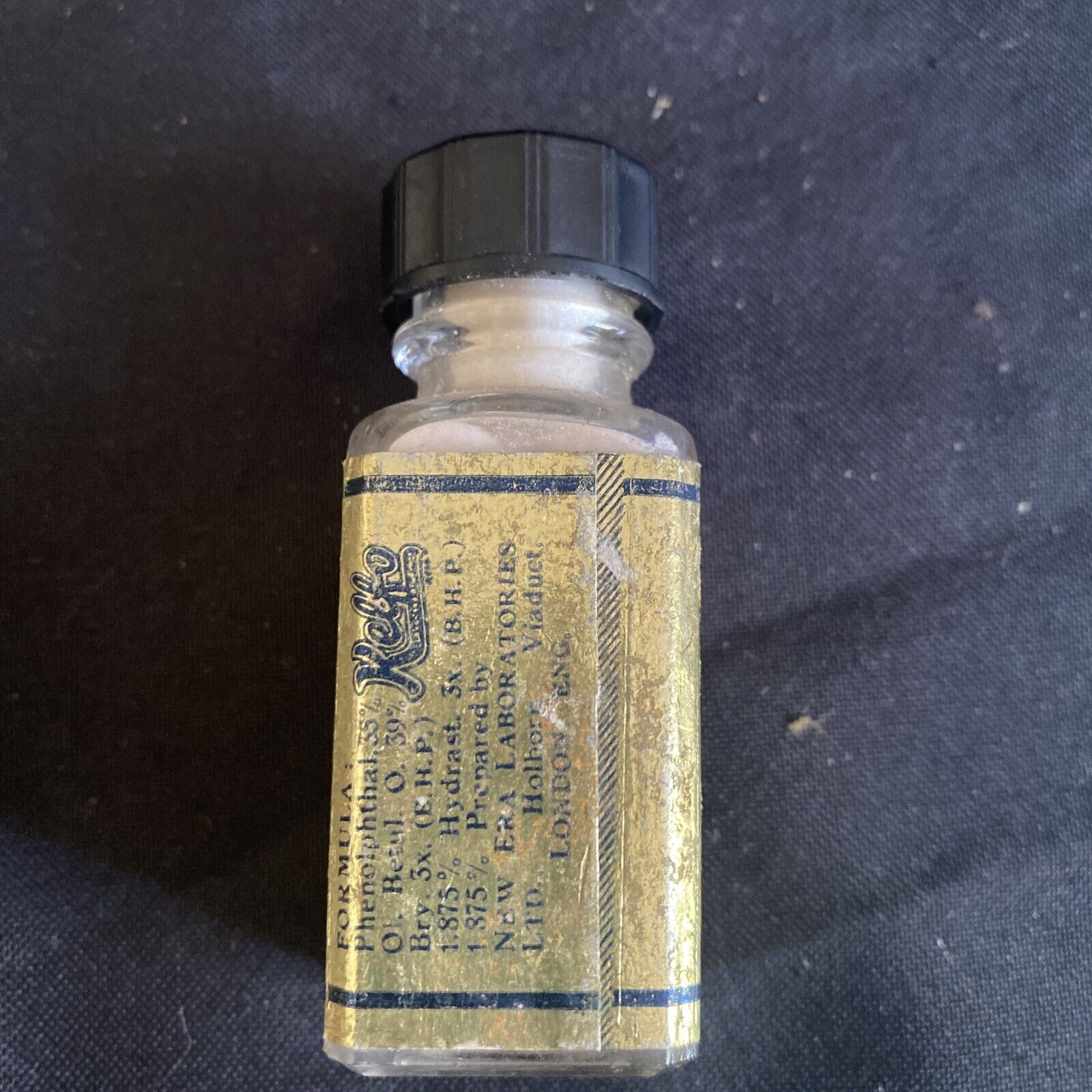 Antique Pharmacy Apothecary Unopened Kelfo Laxative Tablets - (9631)