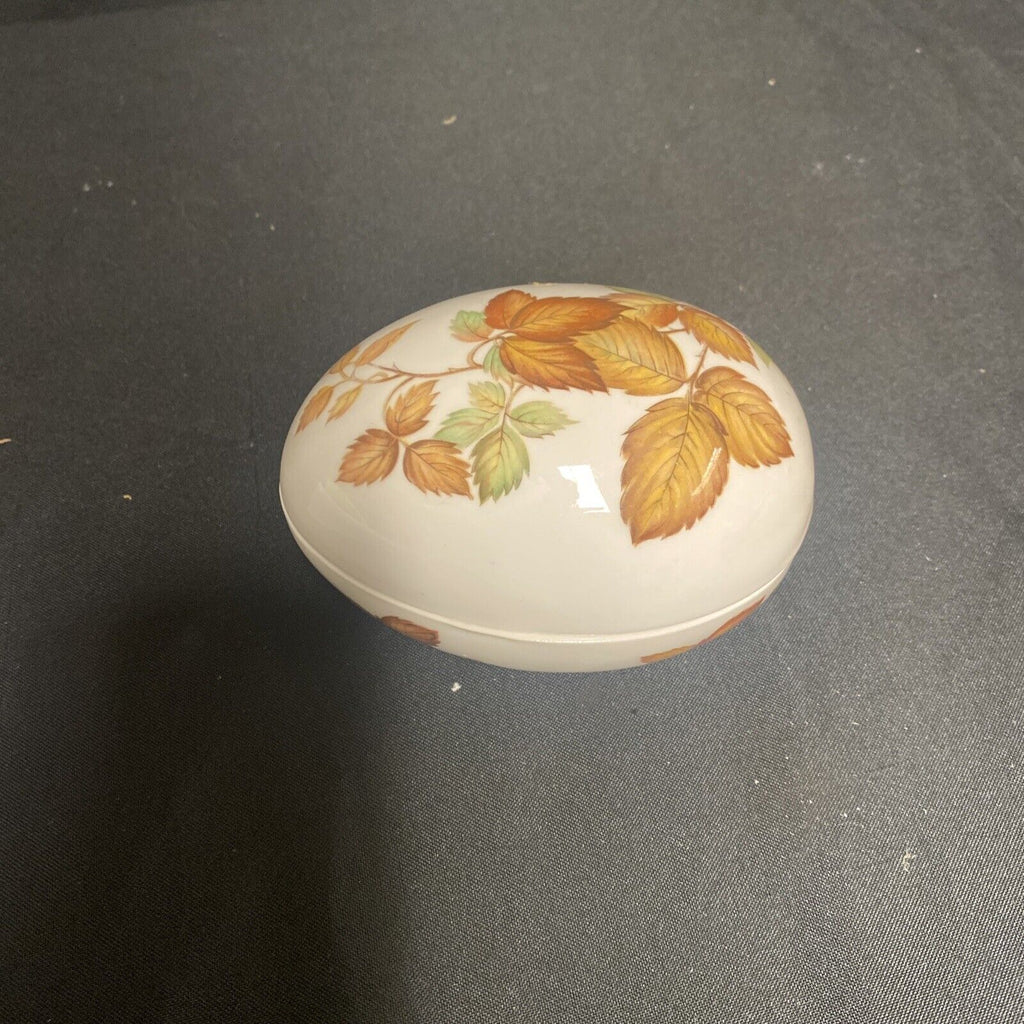 Trinket Box EGG - Bone China Made in England by Rosanne Egg - (9199)