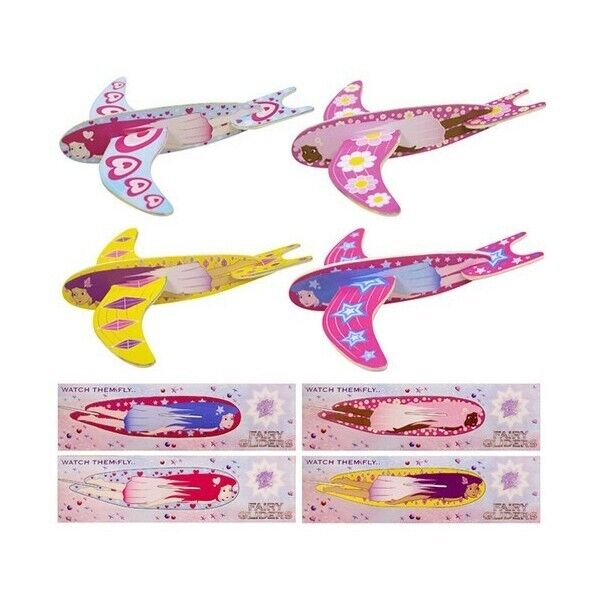 12 x Flying Fairy Glider Polystyrene Fairies stocking Gift bag party fillers