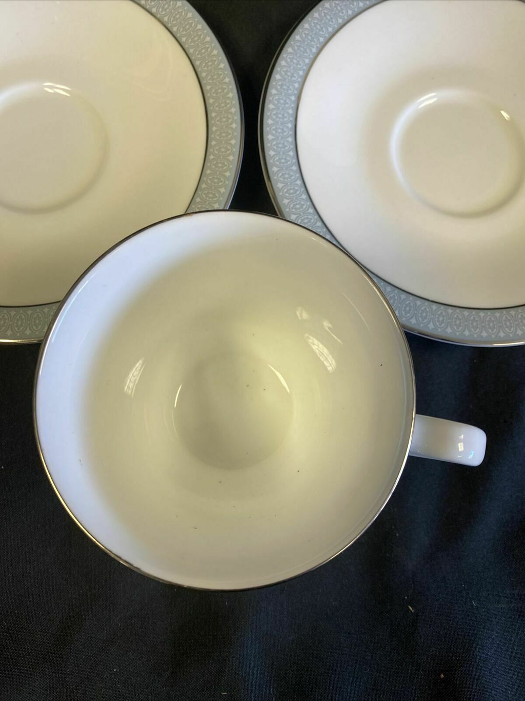 Royal Doulton ETUDE H5003  Two saucers and One Tea cup Nice condition - (7652)