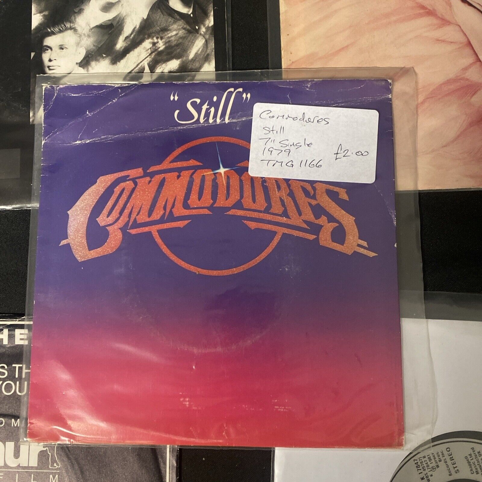 Vinyl Records 7" Singles 5x 80's Commodores & C. Cross / Curiosity (9473