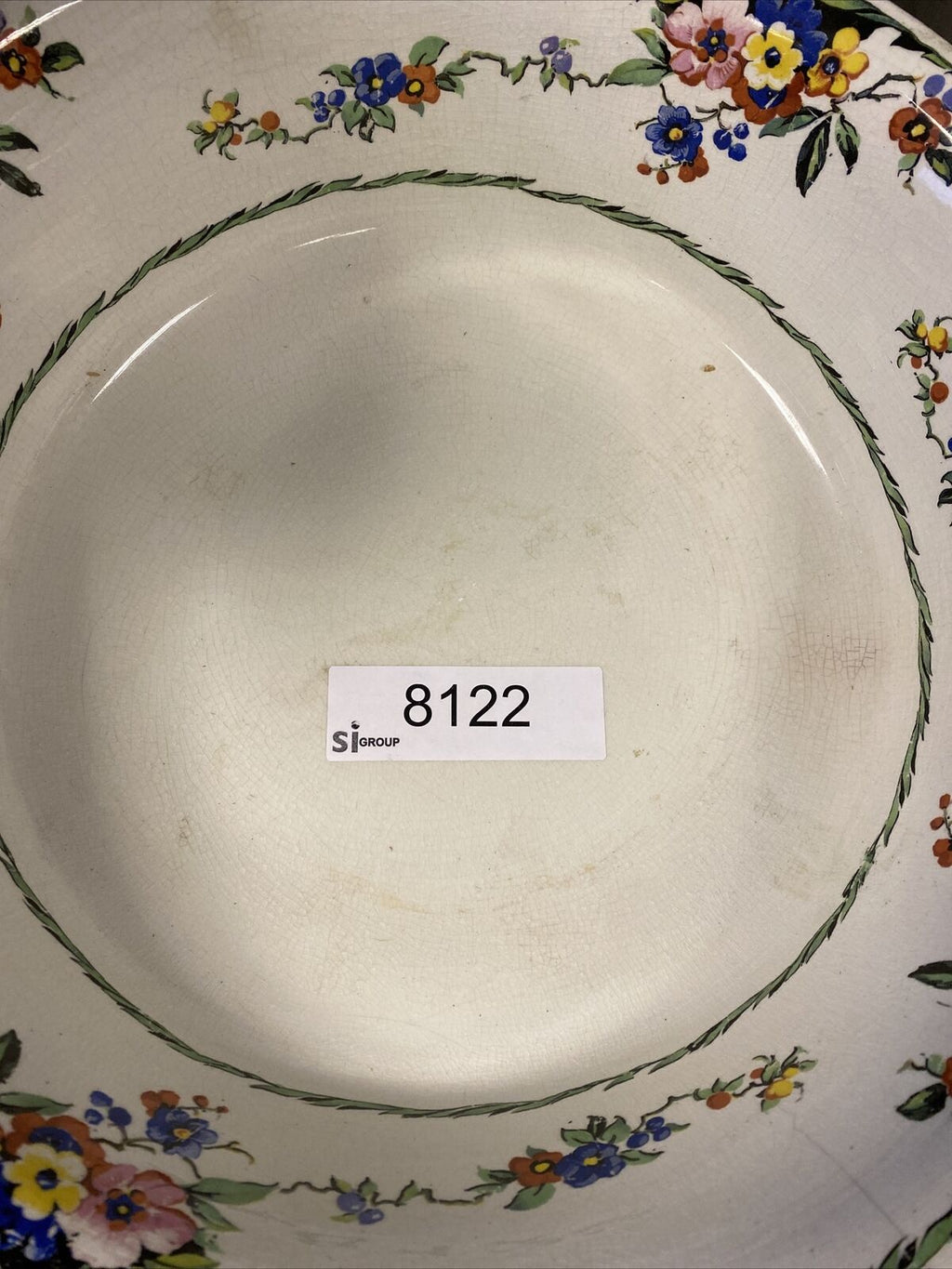 Swinnertons 1930's Very Large pottery bowl Pink 41cm Very Rare Bowl - (8122)