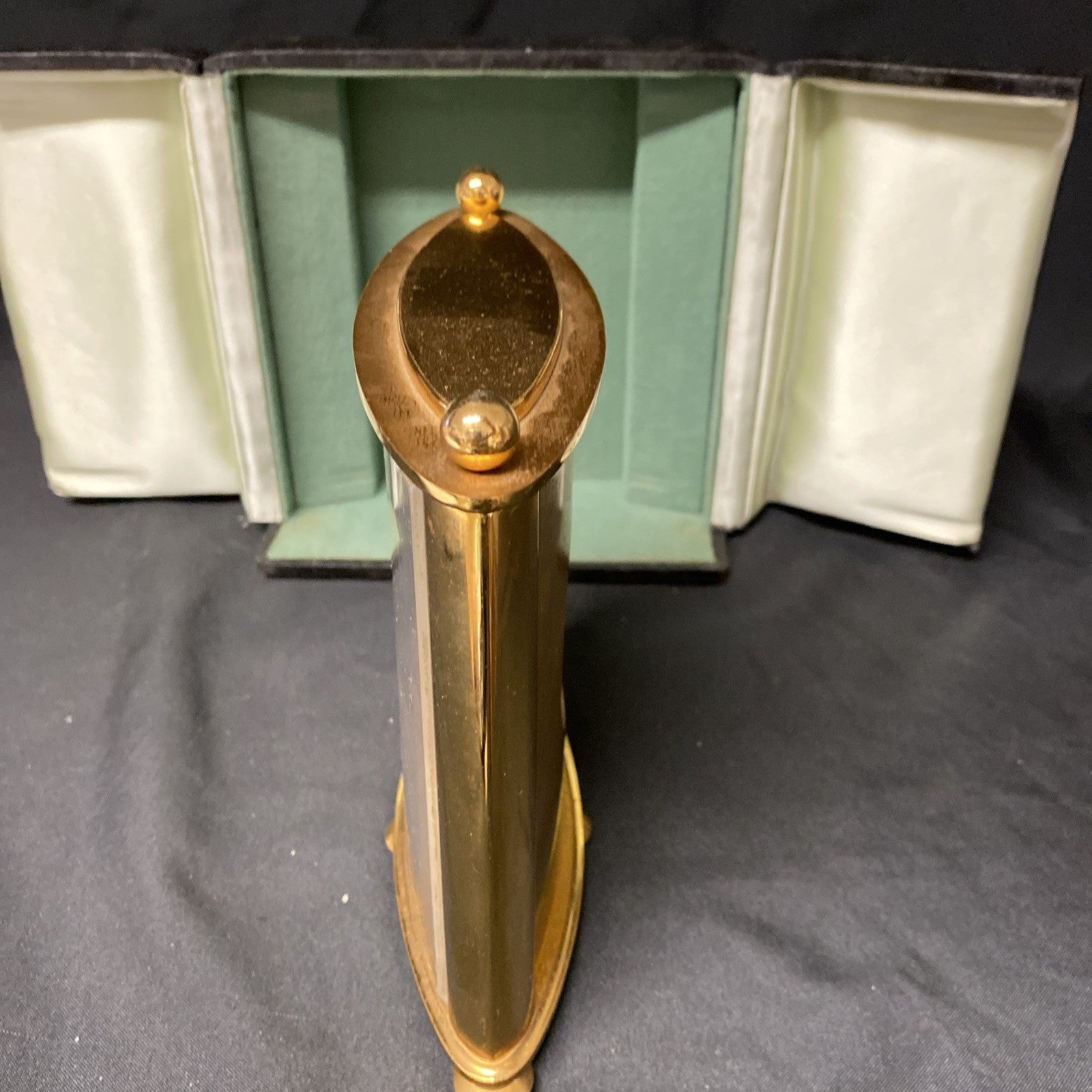 Mappin & Webb Angelus Boxed Clock very heavy brass 1930's Needs Repair -(1733)