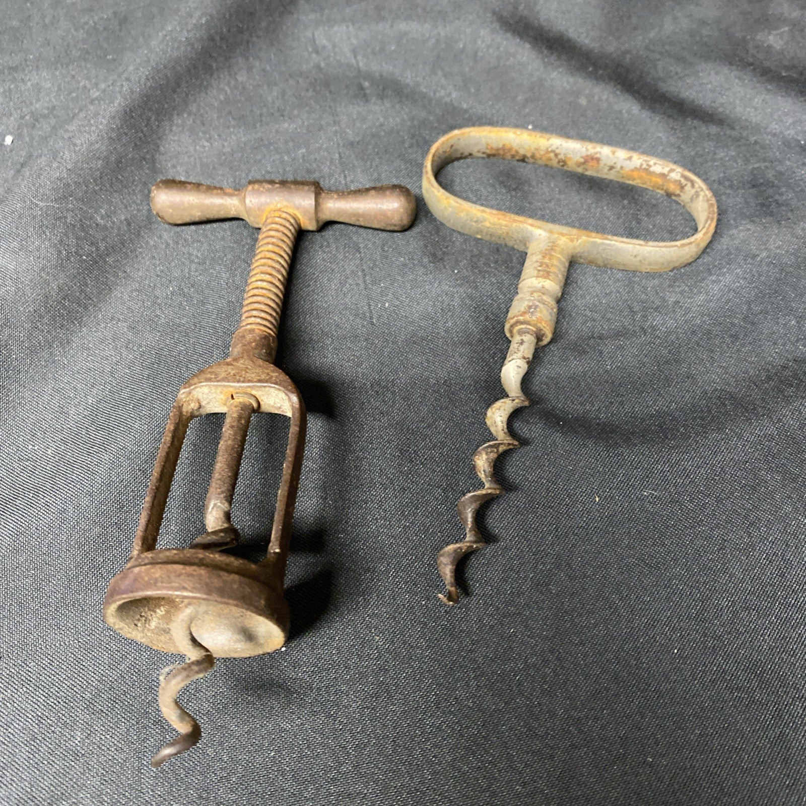 Antique Corkscrew bottle opener possibly German + one other - (1417)