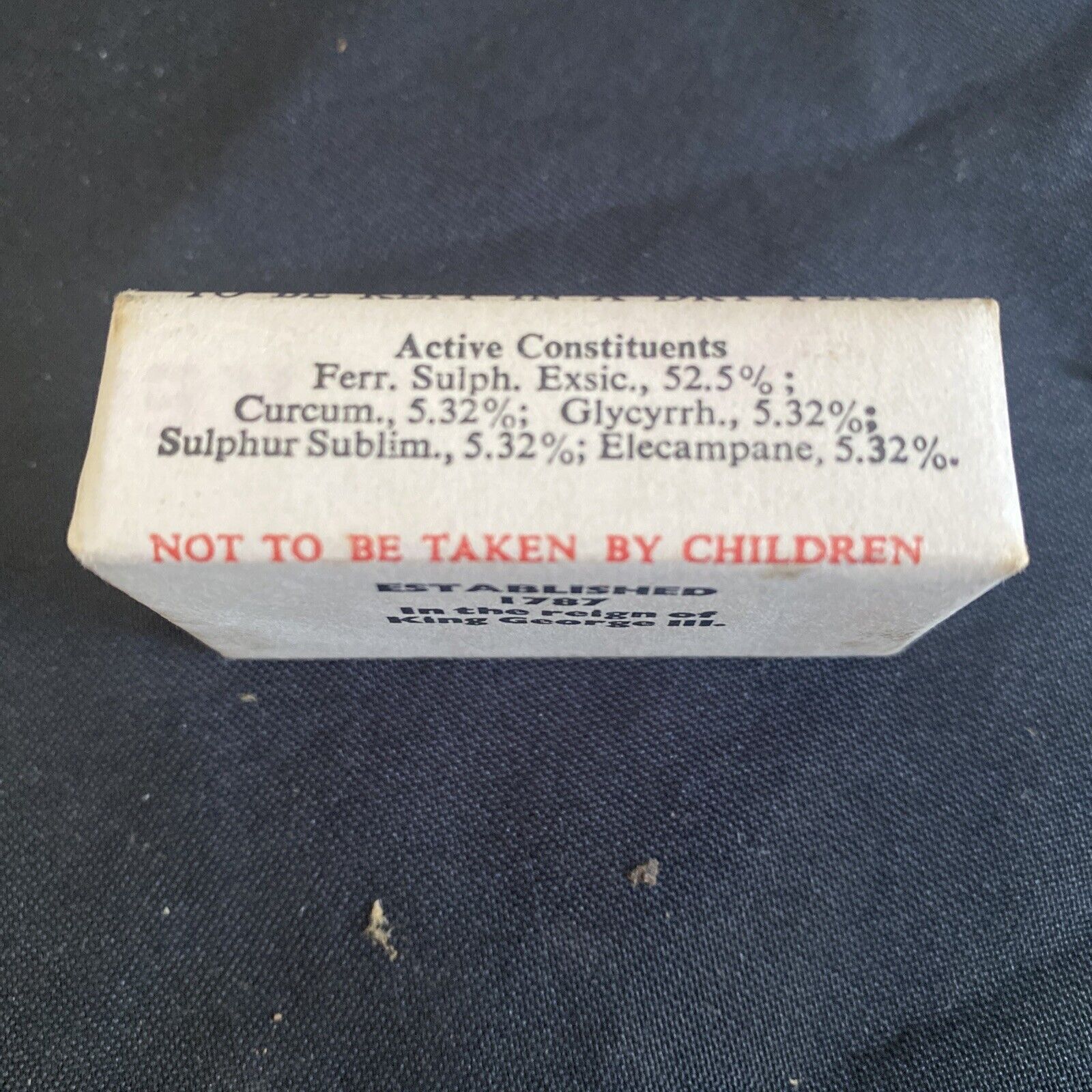 Antique Pharmacy Apothecary Unopened Kearsleys Welchs Pills No1 size- (9658)
