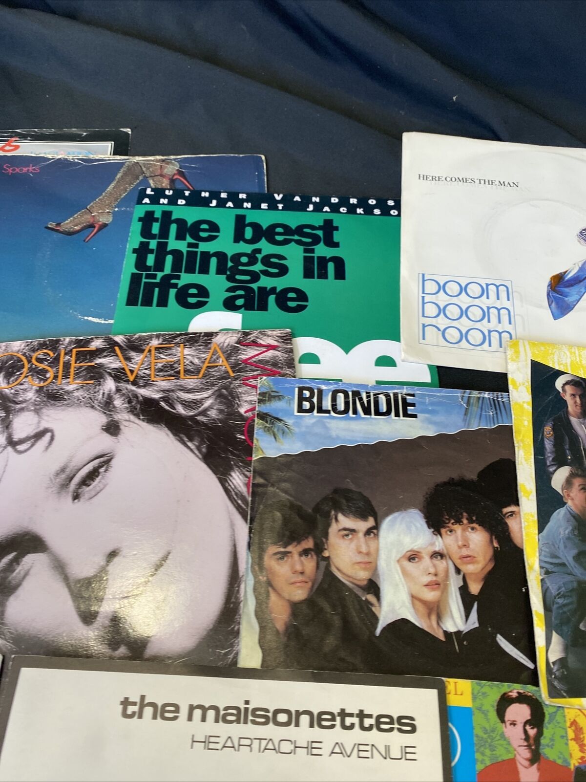 Vintage 1980's 7" Singles x12  Blondie Level 42 Roman Holiday + More (8359