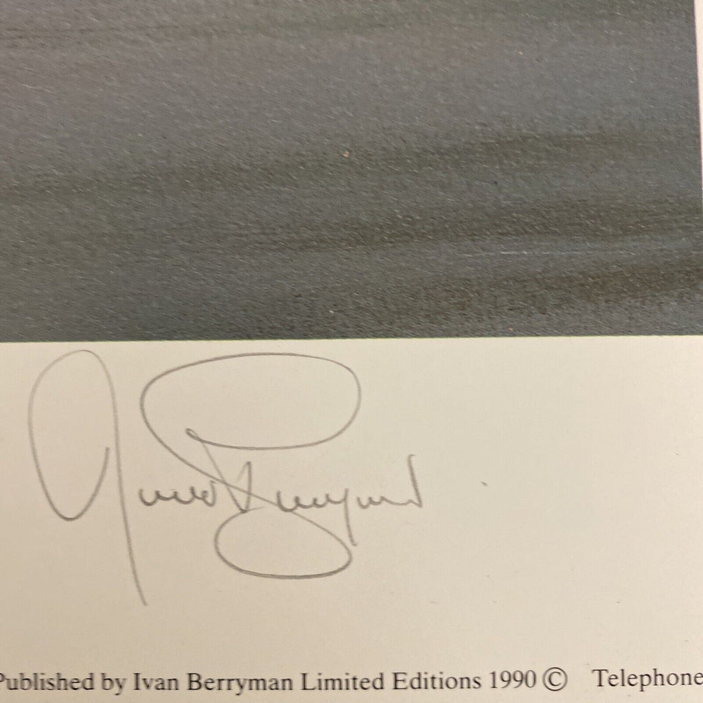 Hot Stuff by Ivan Berryman Ltd Edition /500 print 1990 F1 Nigel Mansell Fiat