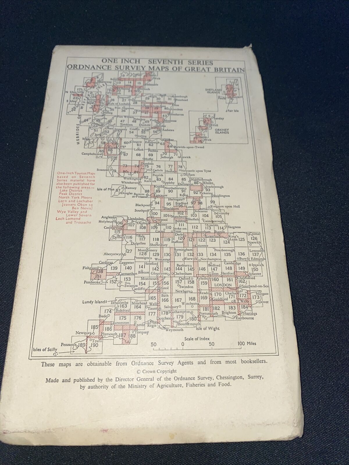 MAP - Ordnance Survey 1 inch 7th Series 1968 - Barnstaple CLOTH #163 (8680)