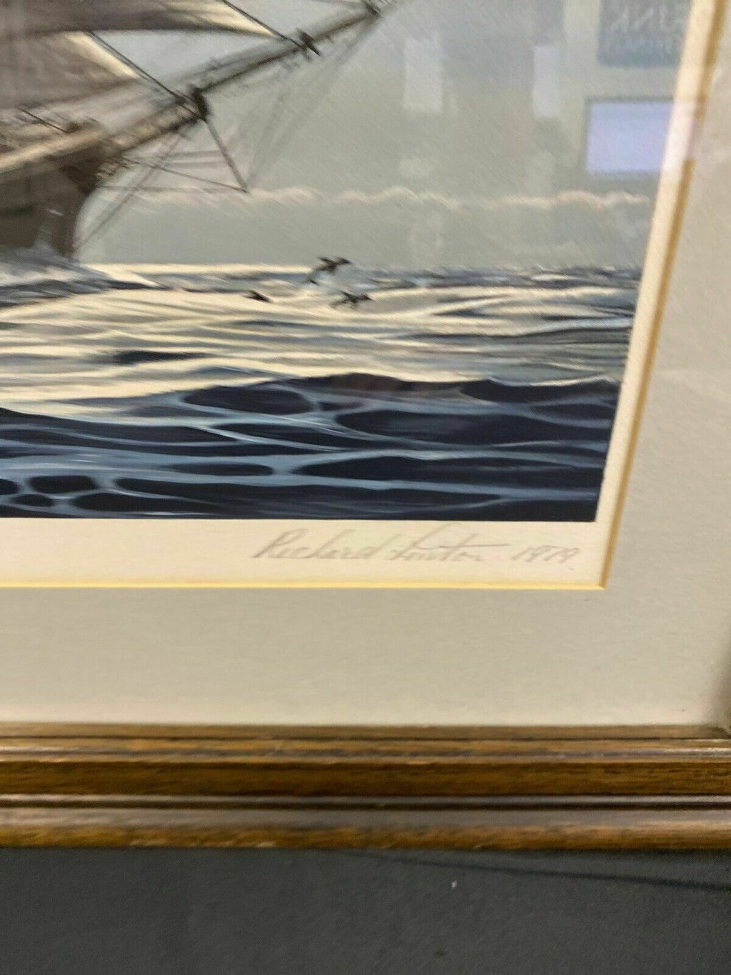 Richard Linton Australian Original Signed Framed Lithograph China Bound  (7367)