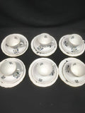 Bohemia Ceramic Works Czechoslovakia tea set antique 18 piece (6 trio) -(2764)