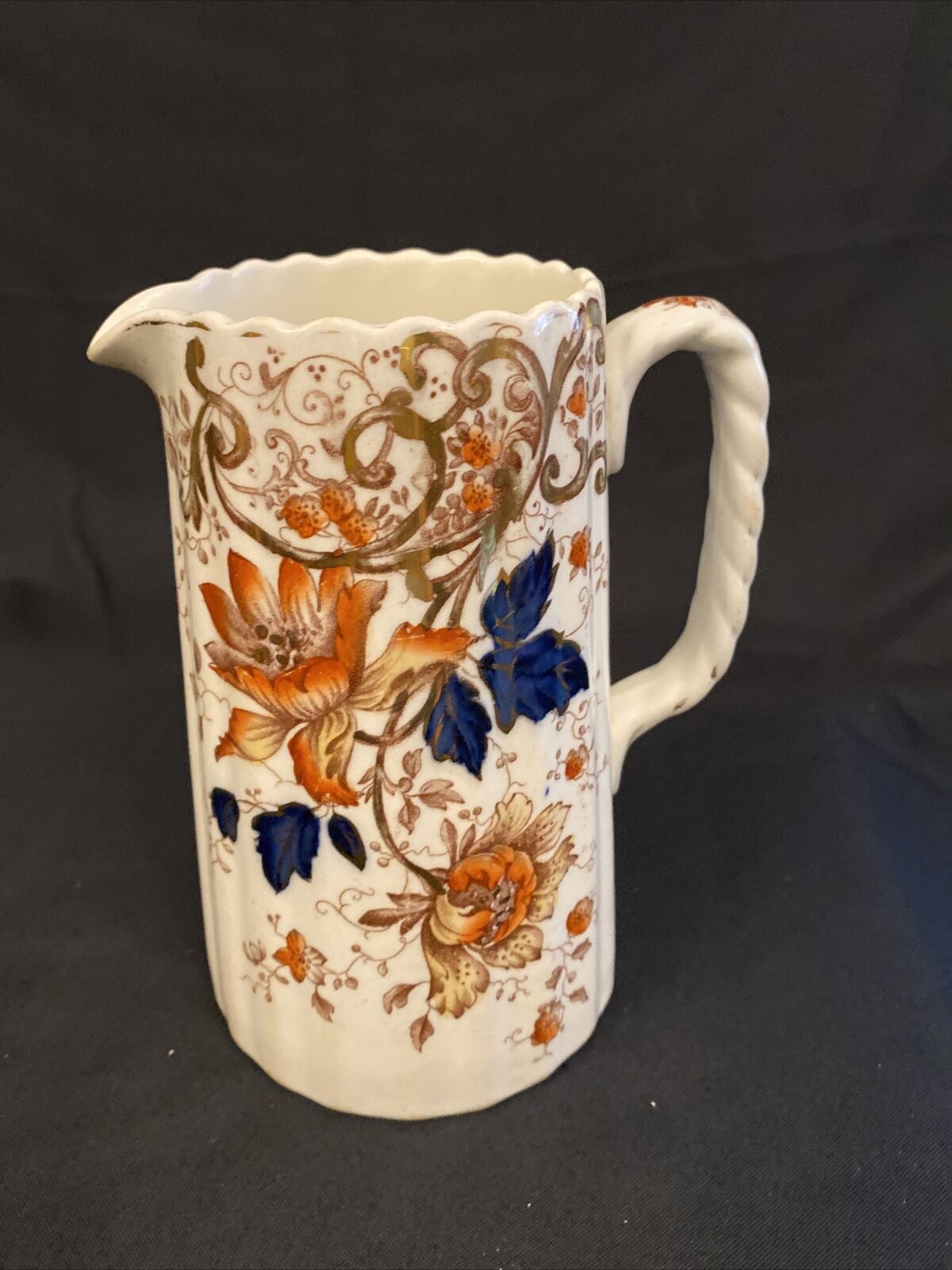 Antique F. Winkle and Co. Durham Pottery 15cm Tall Jug 1910 - (8468)