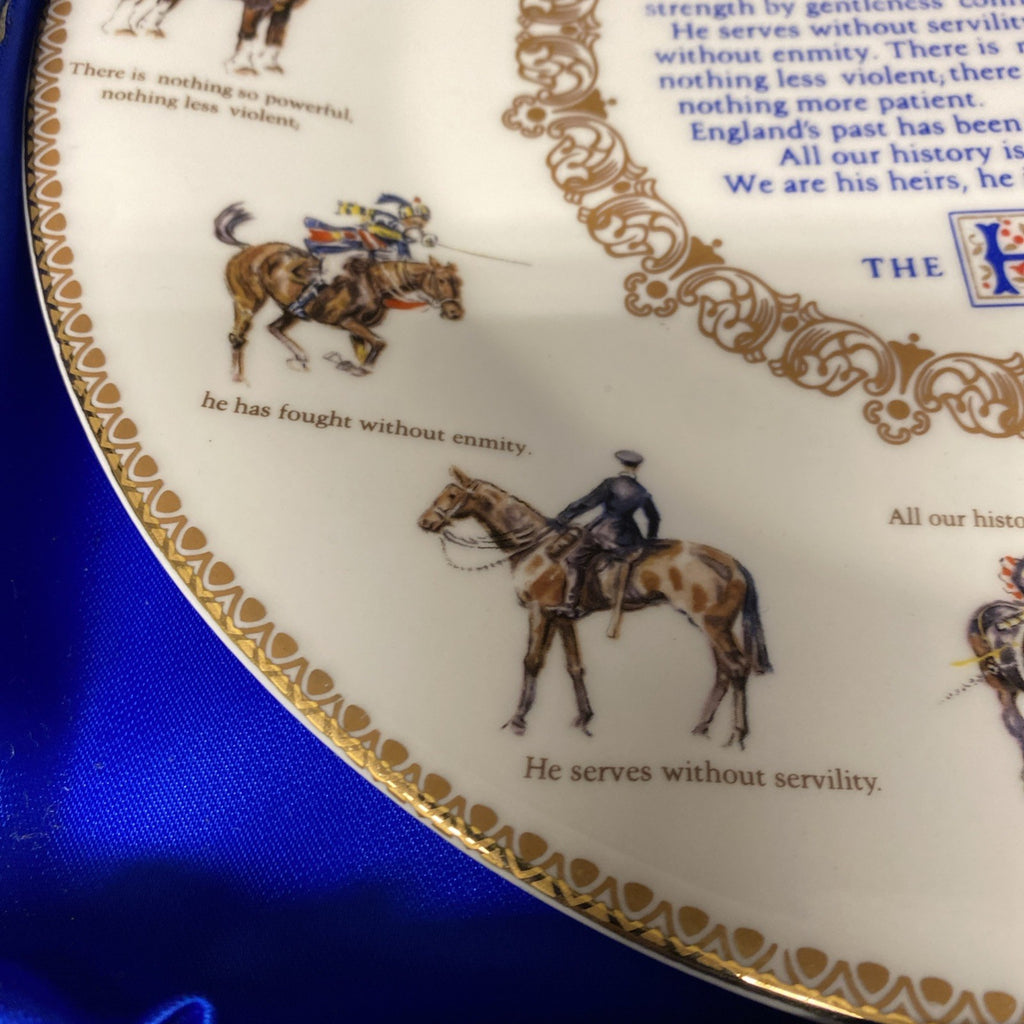 "The Horse" Fine Bone China Plate By Aynsley FR Gray Aldridge 27cms -(1604)