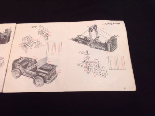 MECCANO - Book of Models for outfits 0-1 - 1962 - Scooter Acrobat Etc (757)