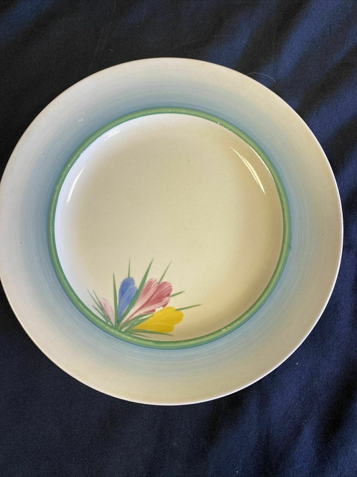 Clarice Claiff Crocus Design Newport Pottery - Plate x 1 20cm - (7658)