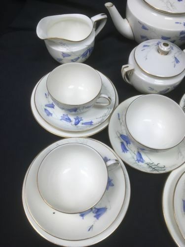 Royal Worcester SEDGLEY signed china RARE Art Deco 1923 - Teapot cups etc (2763)