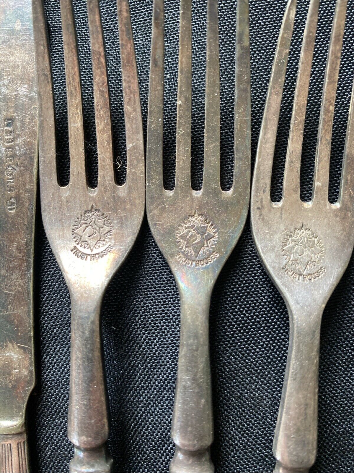 Elkington Silver Plate England - 15 x cutlery National Trust Stamp (5915)