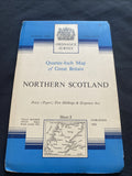 Northern Scotland Ordnance Survey Quarter Inch Map Published 1962 #3 (1290)