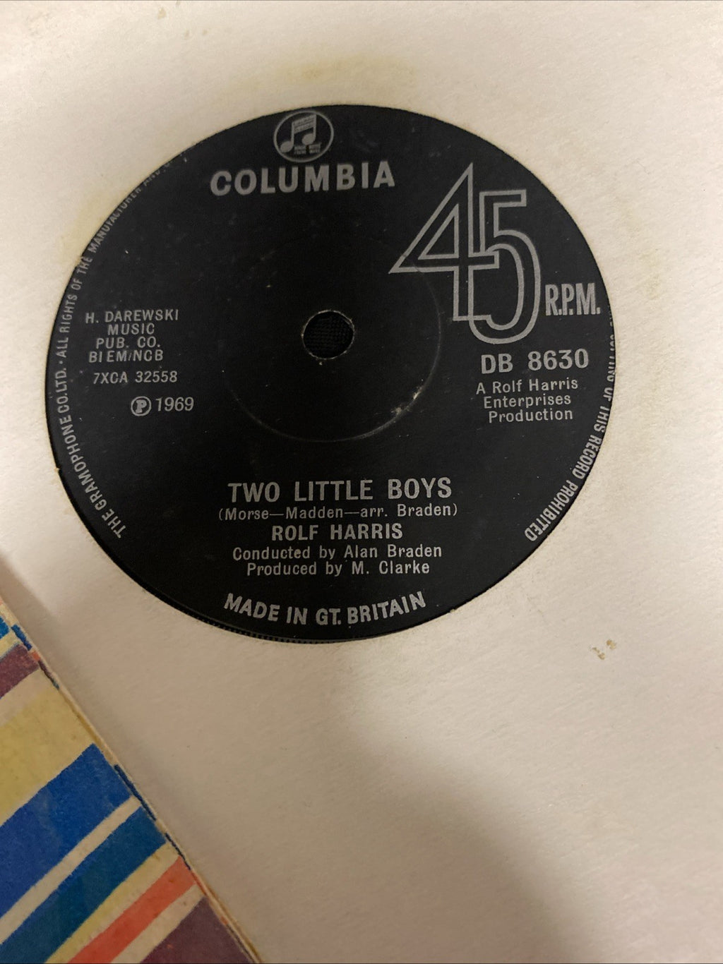 VINYL RECORD'S - 3 x All Rolf Harris ; Two Little boys; Jake The Peg; etc (1445)