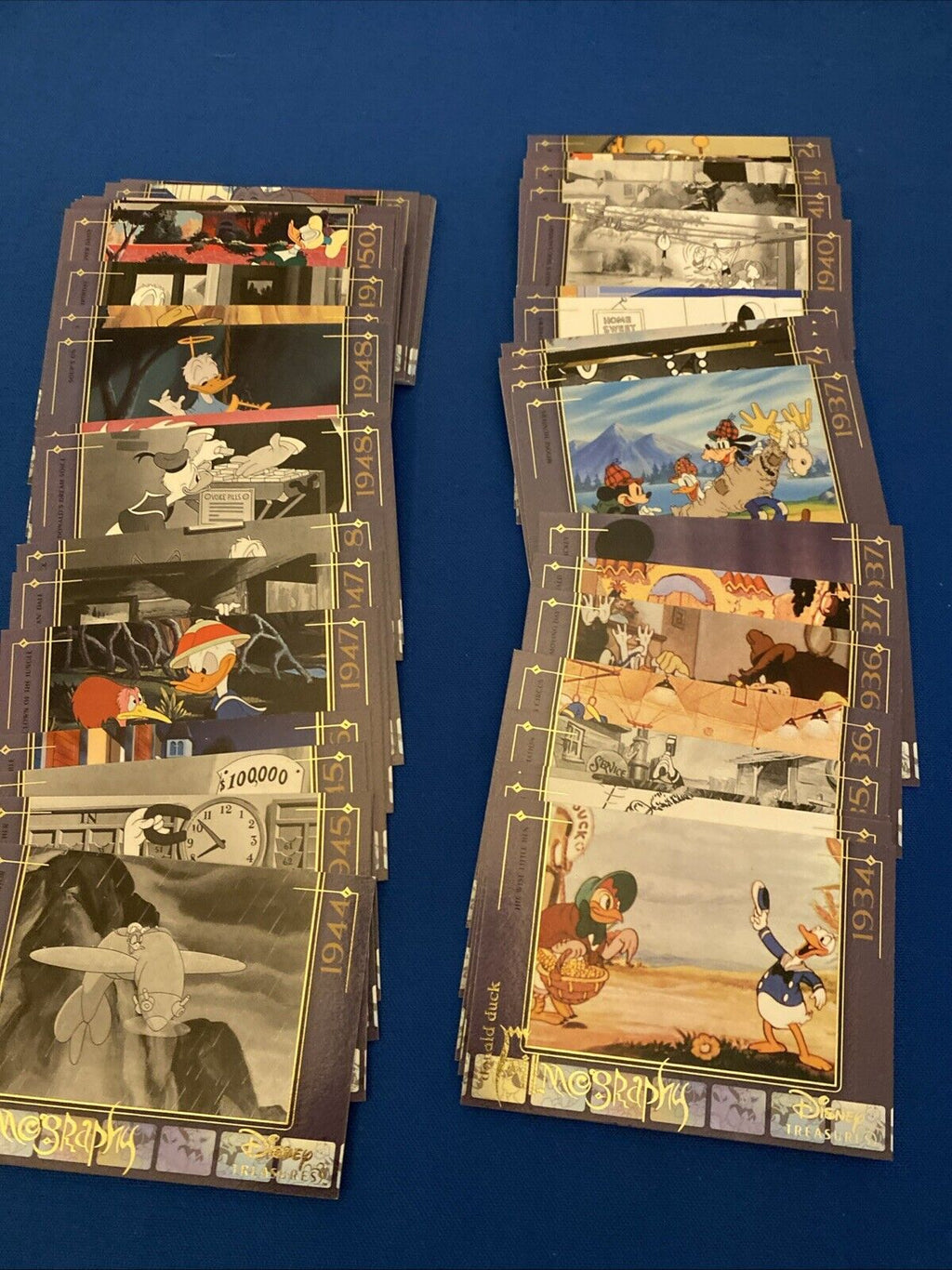 Upper Deck 2003 Disney Treasures Donald Duck filmography x44 Trading Cards (5754