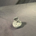 Woodsetton by R. Rice Small Pewter Pill Box Butterfly Flower and bark base 1980's - (1974)