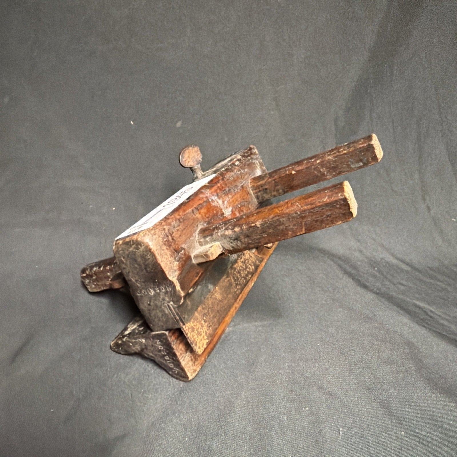 Antique British Wooden Plough Plane 9.5" - (1945)