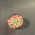 Murano Italian Millefiori Glass paperweight 1970's Vintage  5cm D.- (2089)